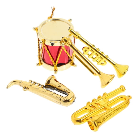 AURARMLET 5 Pcs Instruments de Musique Miniatures en Plastique 1.8x0.8x0.1in pour Mini Aménagement de Maison et Déco