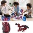 thumbnail image 6 of Vekome 3D Printed Dragon in Egg, 12Inch Fly Dragon in Dragon Egg, Articulated Dragon, Crystal Fidget Dragon Egg Toys for Executive Home Office Decor, 6 of 6
