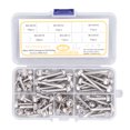thumbnail image 1 of 80Pcs Hex Washer Head Self Drilling Screw Set Stainless Steel Screw Kit M4.8 With Storage Box For  Industrial Applications, 1 of 8