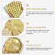 thumbnail image 5 of unbranded 12Ud Decoraciones Con Micrófono Dorado Hechos De Material Aluminio Para Fiestas, 5 of 6