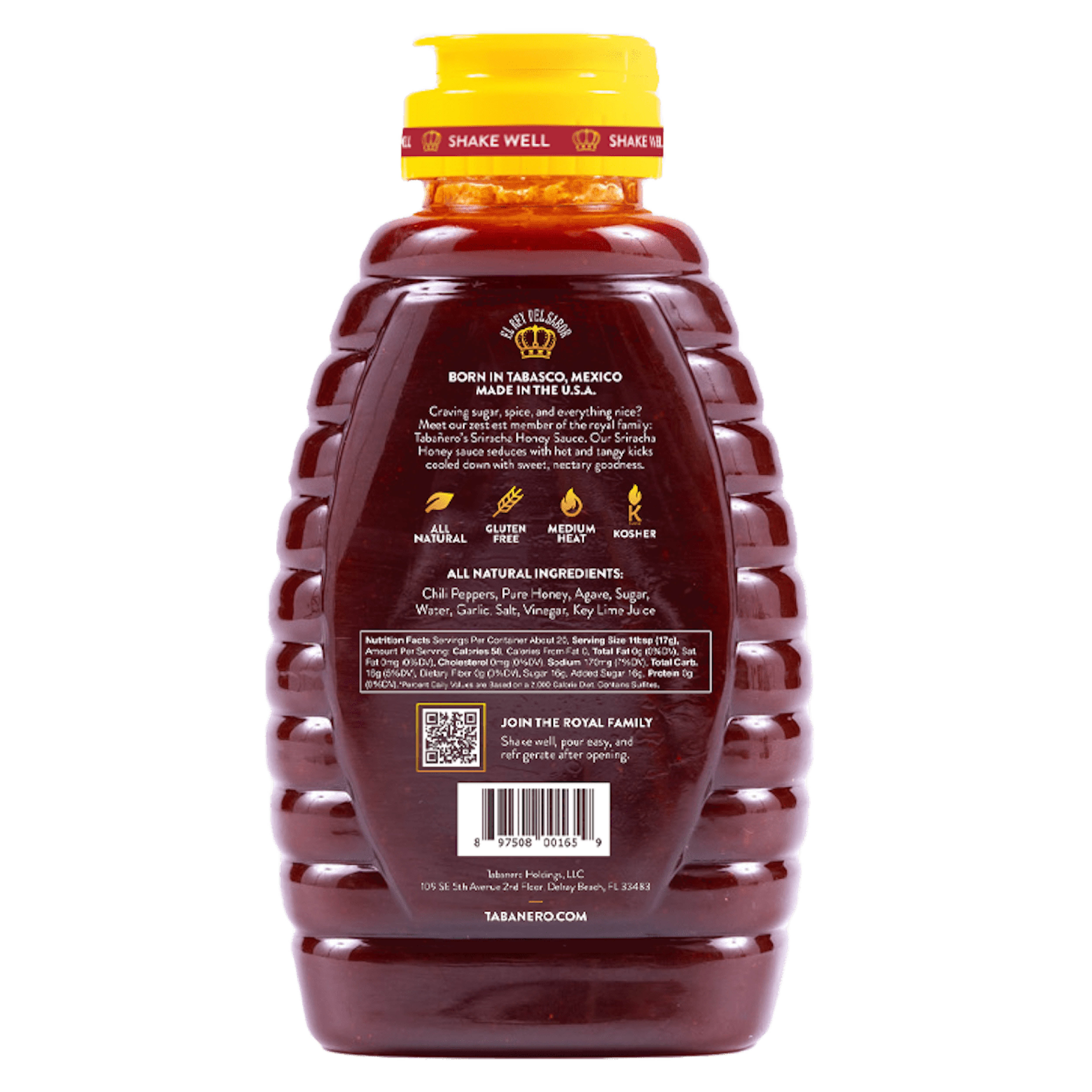 Tabanero Sriracha Honey - 12 oz. Bottle