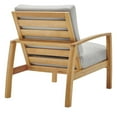 thumbnail image 3 of Orlean Outdoor Patio Eucalyptus Wood Lounge Armchair, 3 of 7