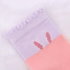ROUND TOP 1-2Y Kids Rabbit Ears Baby Splicing Color Cotton Socks (Purple+Light Pink