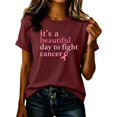 thumbnail image 3 of IMENGL Women Short Sleeve T-Shirts Basic Neck Printed Graphic Tee Daily Outfits Casual Loose Tops for Women Short Sleeve,M-XXXL, 3 of 6