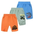 thumbnail image 4 of WOLLED Kids Boys Printed Shorts Toddler Elasticated Waist Five Points Pants for 1-9 Years Casual Shorts, 4 of 9