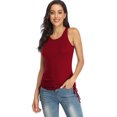 thumbnail image 1 of Beautyin Drawstring Camisole Stretchy Racerback Ribbed Tank Top for Women, 1 of 6
