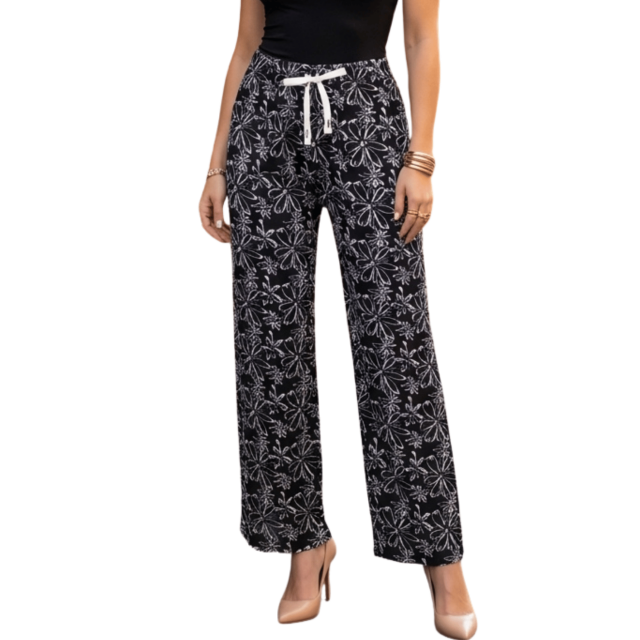 Pants Mujer Corte Ancho Unitalla Diseño Moderno y Fresco para Verano
