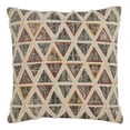 thumbnail image 2 of SARO 436.M18S 18 in. Square Embroidered Throw Pillow with Triangle Design & Down Filling - Multi Color, 2 of 5