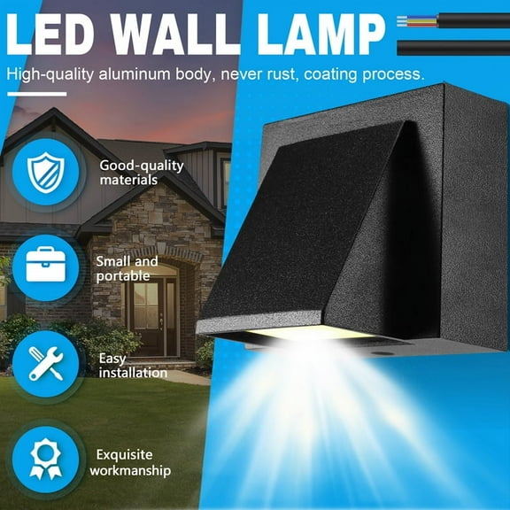 5W Modern LED Wall Light Outdoor Waterproof Wall Lamp Perfect for Corridor Courtyark11257