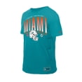 thumbnail image 2 of Men's New Era  Aqua Miami Dolphins Combine Authentic Training Throwback T-Shirt, 2 of 5