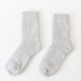 thumbnail image 1 of Injueey 1 par de calcetines de Cachemira calcetín engrosado contra el frío sólido cómodo tripulación invierno mujeres hombres regalo de Navidad Suministros térmicos Gris claro Injueey HA071581-03, 1 of 6