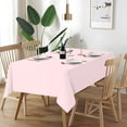 thumbnail image 2 of AUQ Pink Plastic Table Cloth Disposable 2 Pack,54 X 108 Inch Tablecloths for Valentines,Easter,Mothers Day Decorations,Baby Shower Birthday Party,Rectangle Table Cover, 2 of 7