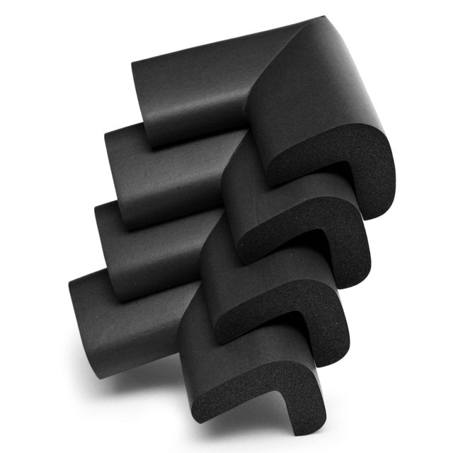 12 PCS black Corner Protector ,Table Corner Protectors ,Strong Adhesive Baby Head Protector Table Corner Protectors for Furniture
