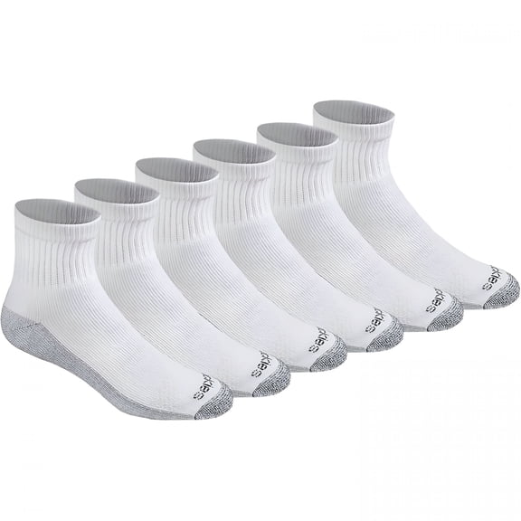 TELOLY Men's Moisture Control Quarter Socks, Available in M-XXL (6, 12, 18 Pairs)