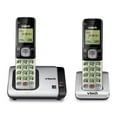thumbnail image 1 of Teléfono inalámbrico VTech CS6719-2 con identificador de llamadas de 2 auriculares, plateado, 1 of 7