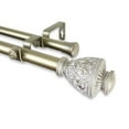 thumbnail image 3 of 1" Dia Adjustable 120"-170" Double Curtain Rod with Rian Finials - Light Gold,(100-09-993-D), 3 of 3