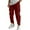 Red, variant on Dagugfen Cargo Pants for Men Elastic Waist Drawstring Loose Lightweight Outdoor Fishing Hiking Pants Pockets
