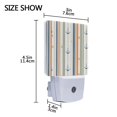 thumbnail image 4 of Yayeee LED Plug in Night Light for The Home with Auto Dusk to Dawn Light Sensors, 2 Pack, Nautical Pattern, 4 of 6