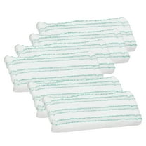 Quick Shine Hard Surface Floor Mop Refill Pads-6Pk, Washable & Reusable, Locks & Traps Pet Hair & Debris, Damp for Cleaning/Polishing or Dry for Dusting, Dual Action Scrubbing Strips Polish & Clean