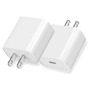 2 PCS Charger 20W Fast Charging [Apple MFi Certified] USB C Wall Charger Block for iPhone 14 Pro Max/13 Pro/12 Mini/11/XS iPad Pro,Samsung Galaxy