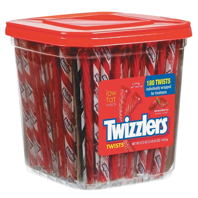 Twizzlers Strawberry Licorice 57.5 Oz, 180Count