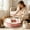Pink, variant on LiUMX Semi Enclosed Cat Litter Box With Shovel, Plastic Spray Proof Poop Basin, Low Entry Spill Guard, Spacious Easy-Clean Kitty Toilet, Yellow Pink Green