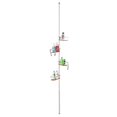 thumbnail image 2 of Utopia Alley PC5TK Tia Rustproof Corner Tension Shower Caddy  Teak Shelves, 2 of 5