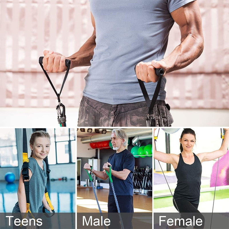 Slim Panda Resistance Band Handle Heavy Duty Cable Machine Attachment Strong Nylon Strap and Seamless Steel D Ring for Fitness Exercise Gym Pilates Yoga Crossover Triceps Walmart