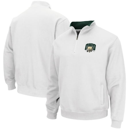 Men s Colosseum White Ohio Bobcats Tortugas Logo Quarter-Zip Jacket Men s Colosseum White Ohio Bobcats Tortugas Logo Quarter-Zip Jacket