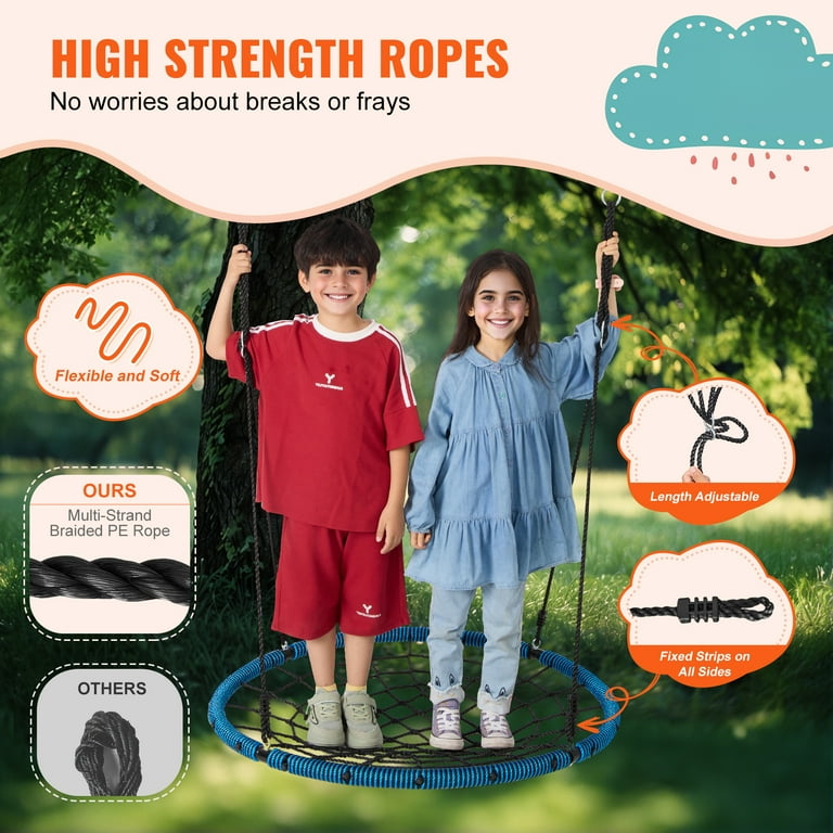 KFFKFF Outdoor Swing Set, 40 Inch Circular Swings for KFFKFF Outdoor Swing Set, 40 Inch Circular Swings for