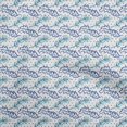 thumbnail image 1 of oneOone Cotton Flex Medium Blue Fabric Leaves Diy Clothing Quilting Fabric Print Fabric By Yard 40 Inch Wide, 1 of 5