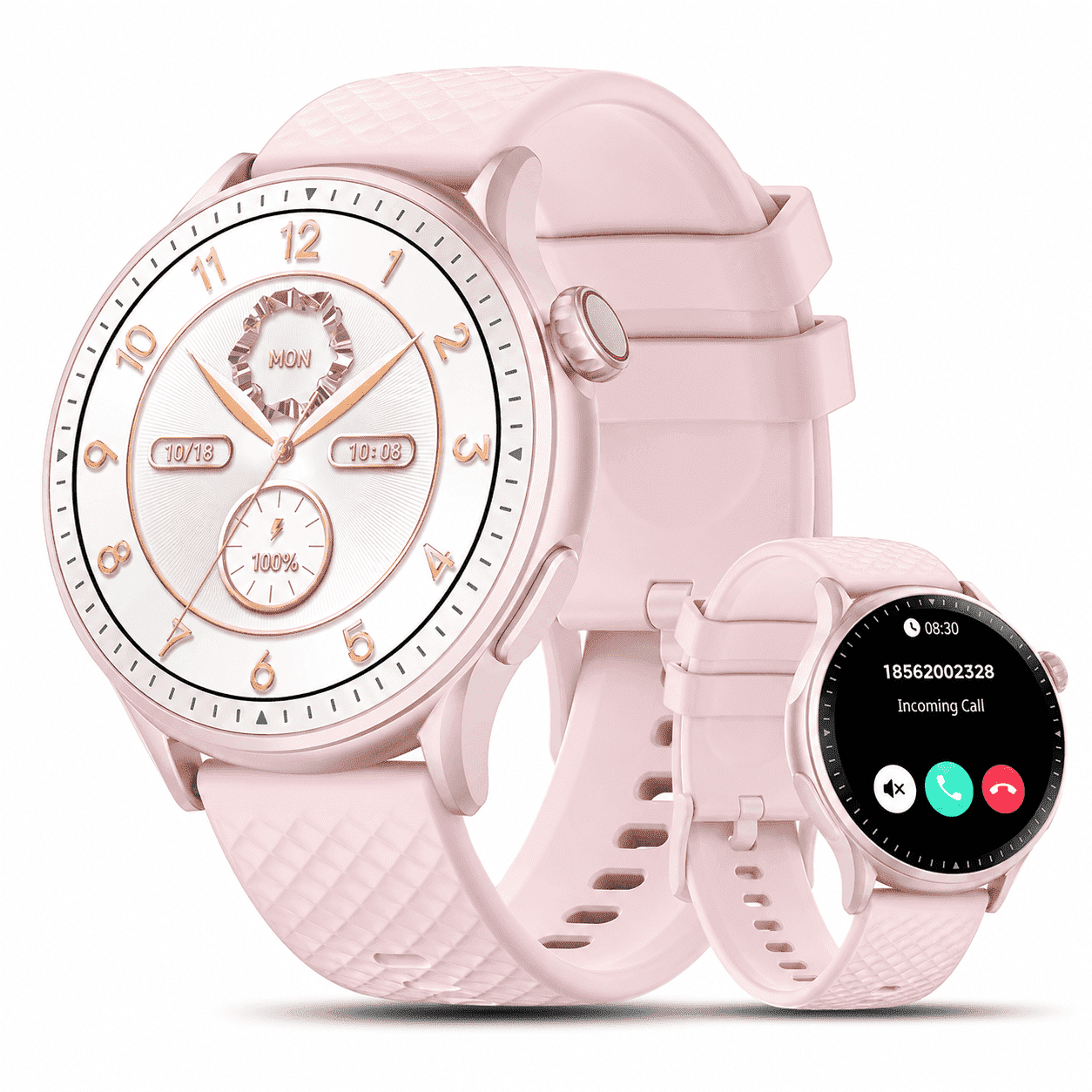 Cillso Smart Watch for Women, 1.46" AMOLED Round Smartwatch with Bluetooth Calling, 100+ Sports Modes, Daily Activity & Sleep Tracking, 3ATM Water Resistant Fitness Tracker for Android iPhone