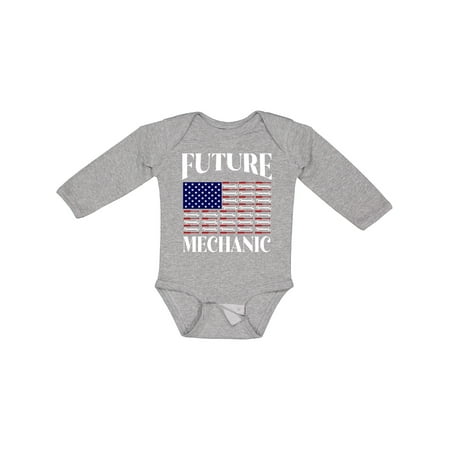 

Inktastic Future Mechanic Auto Worker Boys Long Sleeve Baby Bodysuit