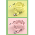 thumbnail image 2 of pitrice Silicone Charging Line USB TPE Data Transferring Cable Charging Cord with Light Type-C 1.5m, 2 of 2