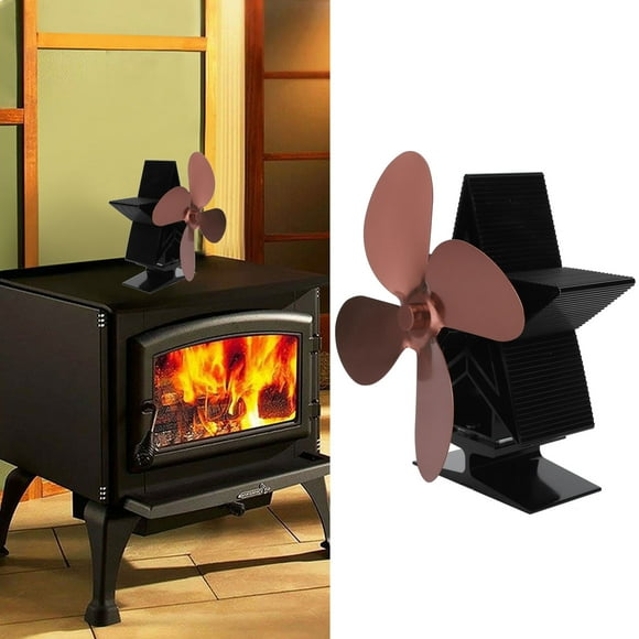 Fireplace Fan, Fireplace Heat Fan, High Temperature Resistance without Deformation Durable for Home Heat Distribution Improve the Hot Air Circulation