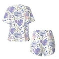 thumbnail image 5 of Xecao Lavender Flowers print Swimsuit for women, Summer-ready, sporty style.Quick-dry fabric. Many sizes & colors., 5 of 9