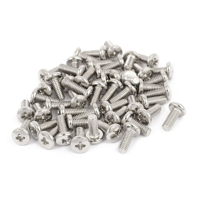 Unique Bargains M4 x 10mm TV Computer LCD Monitor Stand Mounting Head Screw 50pcs