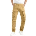 thumbnail image 5 of Lopecy-Sta Mens Cargo Jogger Pants Slim Fit Stretch Zipper Pockets Athletic Straight Type Fitness Pants Cargo Pants for Men, 5 of 6