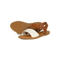 thumbnail image 4 of Women Diagonal Vamp Strap Slingback Flat Sandal 18809, 4 of 6