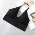 thumbnail image 4 of Hfolob Women's Bra Halter Sports Backless Deep V Neck Sports Bustier Padded Gym Push Up Backless Adjustable Straps Bras For Women, 4 of 5