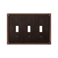 thumbnail image 1 of Amerelle 44RRAN 74TTTDB Wallplate, Double Toggle, Aged Bronze, 1 of 1