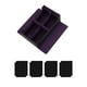 thumbnail image 1 of Caja para baraja de cartas coleccionables, caja para naipes de poliuretano resistente con 4 divisores de cartas premium Negro Púrpura, 1 of 9