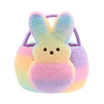 PEEPS® Rainbow Bunny Plush Easter Basket