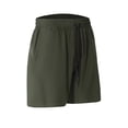 thumbnail image 4 of Mens Casual Shorts Elastic Waist Shorts Cargo Men's Athletic Shorts Lightweight Breathable Running Shorts with Zipper Pockets, Quick Dry Gym Workout Shorts for Men, 4 of 6