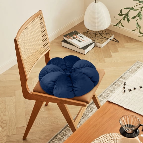 Cushion Futon 18in Round Floor Cushions Pillow Pleated Meditation Pillow Cushion For Living Room Chair Couch Sofa Decor
