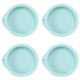 thumbnail image 1 of Juego 4 Moldes Silicona para Pasteles, Moldes Redondos para Pasteles, Moldes Silicona para Hornear, Herramienta para Hornear Pasteles y Mousse Arcoíris, Azul, 4 Pulgadas, 1 of 5