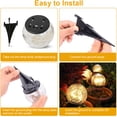 thumbnail image 4 of Luz solar para jardín al aire libre, lámpara LED decorativa impermeable, camino, estacas navideñas, patio de fiesta, valla, camino exterior Methold HA008916-00B, 4 of 6