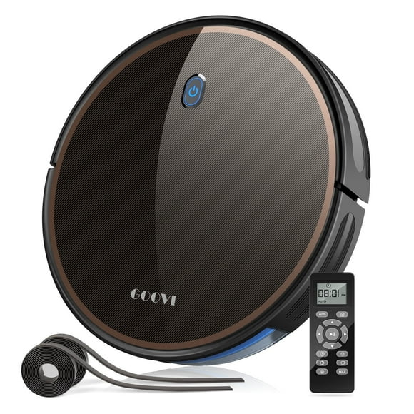 GOOVI Robot Vacuum, 2000Pa Robotic Vacuum Cleaner with Boundary Strips for Pet Hair