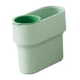 thumbnail image 2 of Cubo de basura con mini taza extraíble Cubo de basura abierto elegante Papelera fácil de usar Verde, 2 of 9