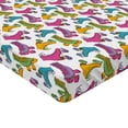 thumbnail image 2 of Ambesonne Teen Room Fitted Sheet 2 Pcs Set, Roller Skates Vivid, King, Multicolor, 2 of 3